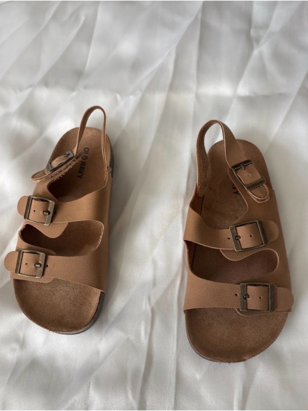 Old Navy Brown Triple-Buckle Kids Sandals